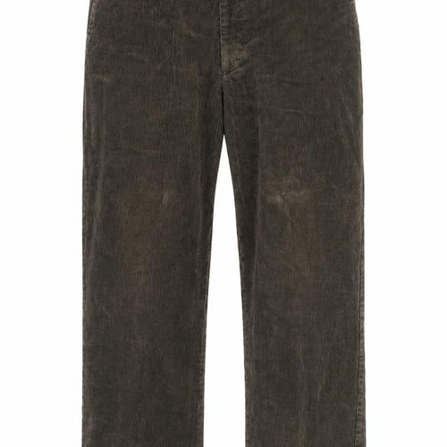 Farah Men’s Brown Corduroy Regular Fit Trousers 32W 30L