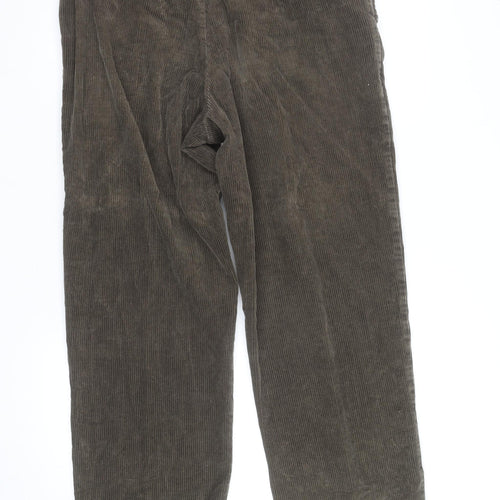Farah Men’s Brown Corduroy Regular Fit Trousers 32W 30L