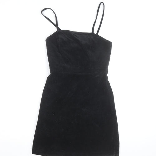 New Look Women’s Black Corduroy Bodycon Mini Dress Size 6