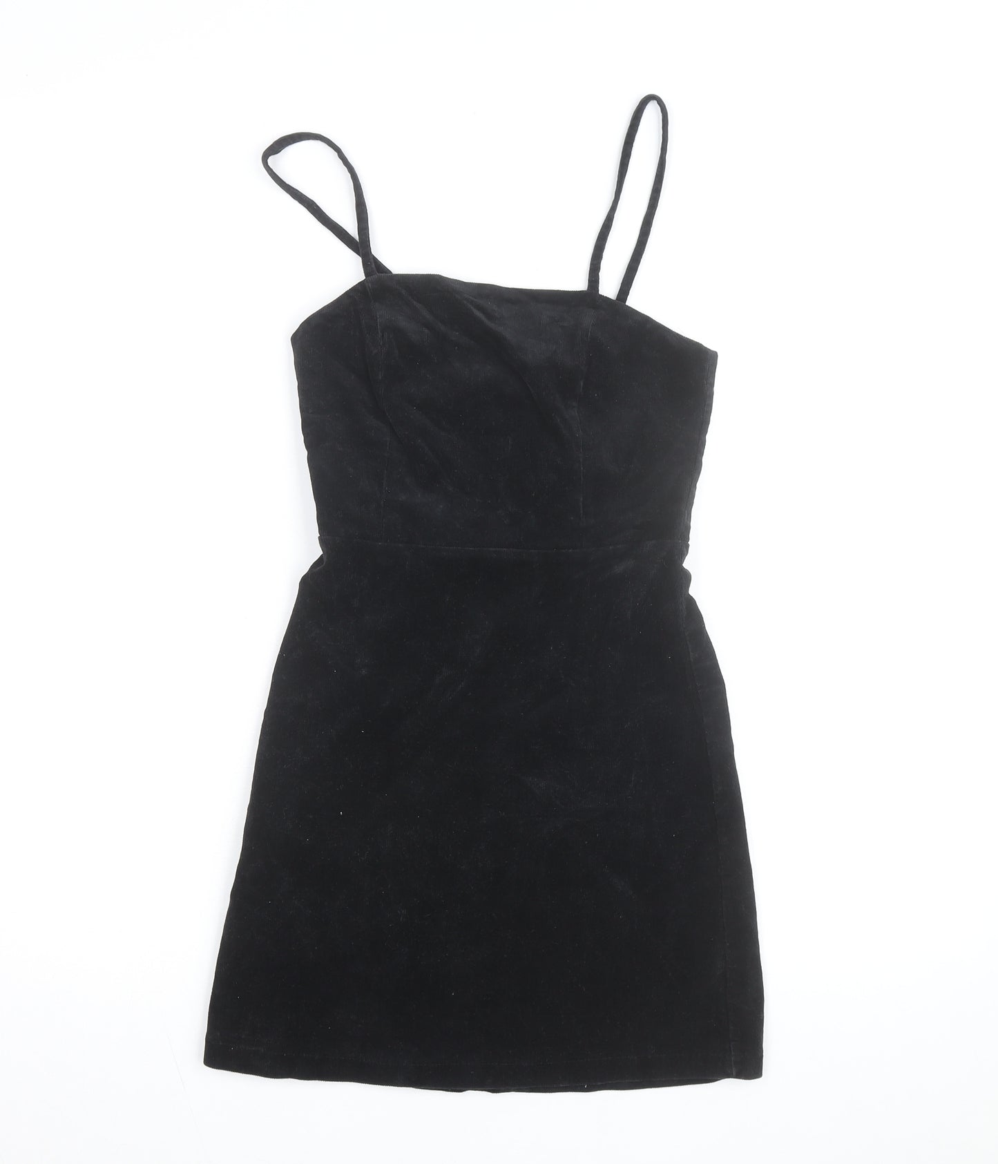New Look Women’s Black Corduroy Bodycon Mini Dress Size 6