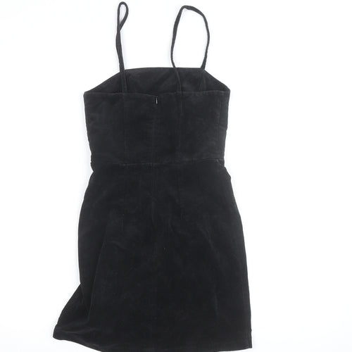New Look Women’s Black Corduroy Bodycon Mini Dress Size 6