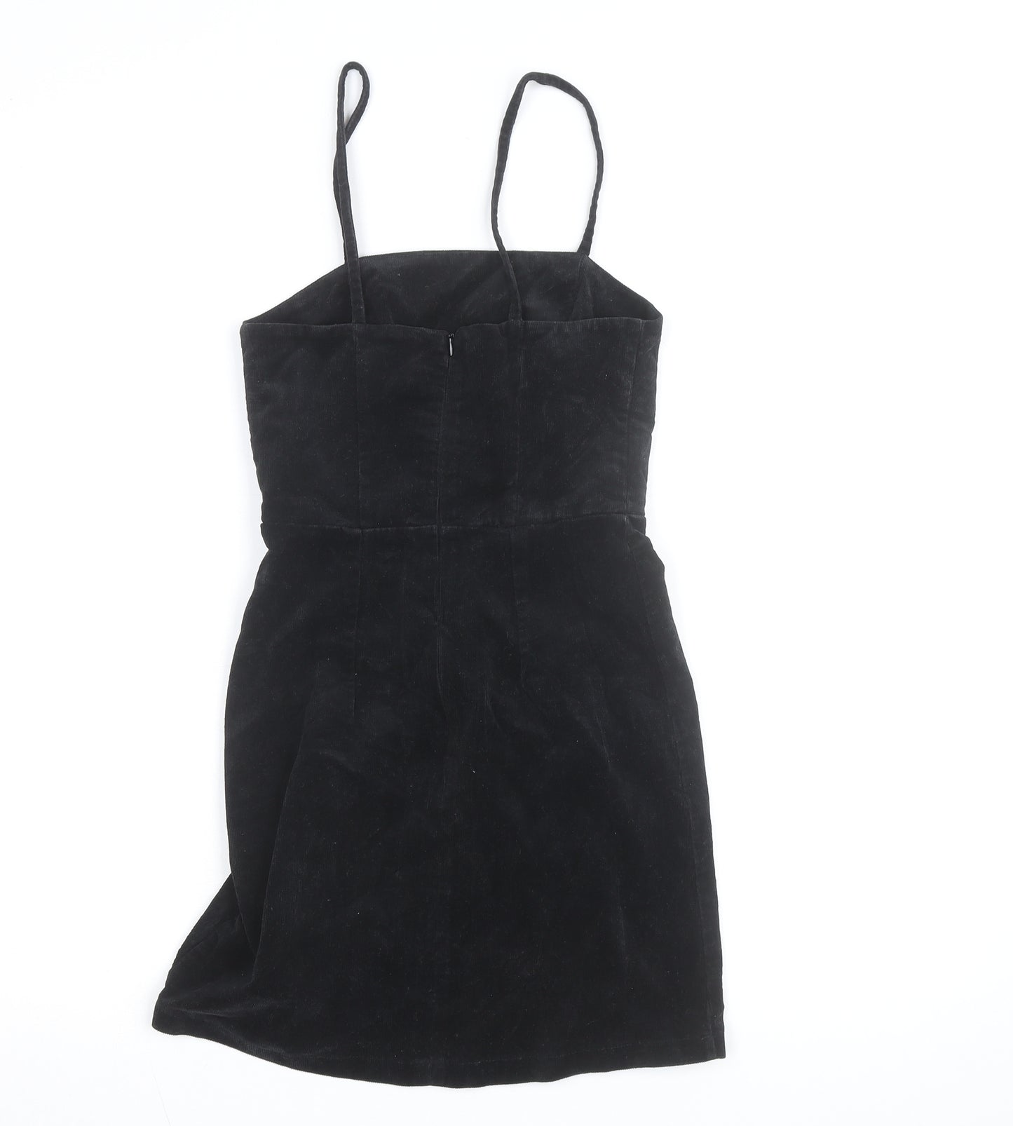 New Look Women’s Black Corduroy Bodycon Mini Dress Size 6