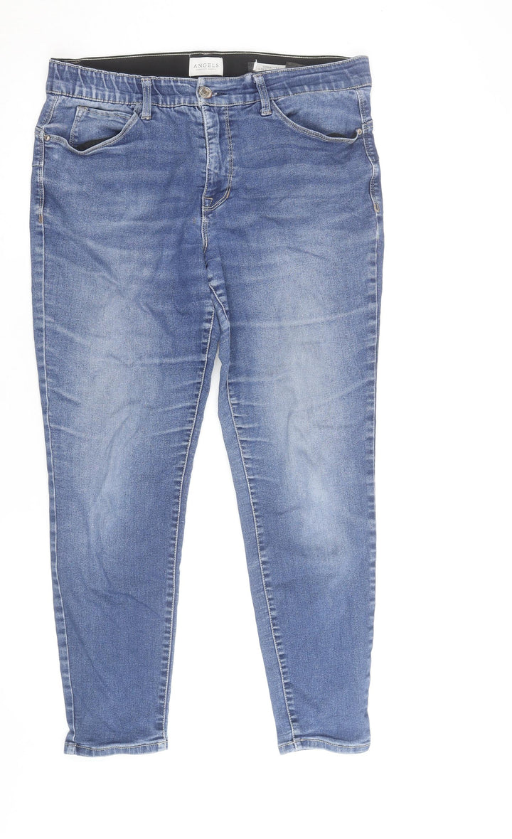 Angels Women Blue Everblue Lift Skinny Stretch Jeans Size 14