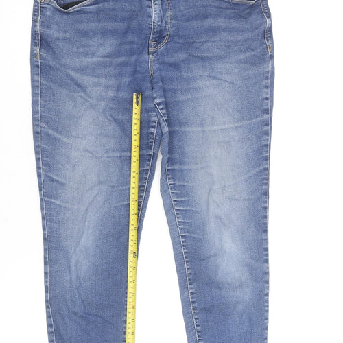 Angels Women Blue Everblue Lift Skinny Stretch Jeans Size 14