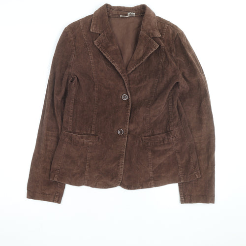 La Redoute Women’s Brown Corduroy Blazer Jacket Size 10