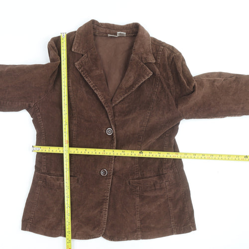 La Redoute Women’s Brown Corduroy Blazer Jacket Size 10