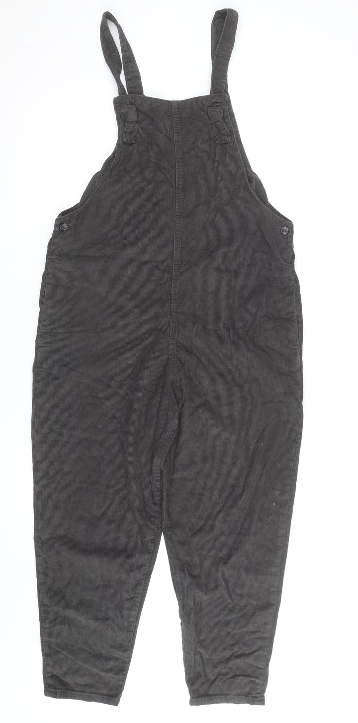Next Boys Black Corduroy Dungarees 13 Years Adjustable Waist Casual