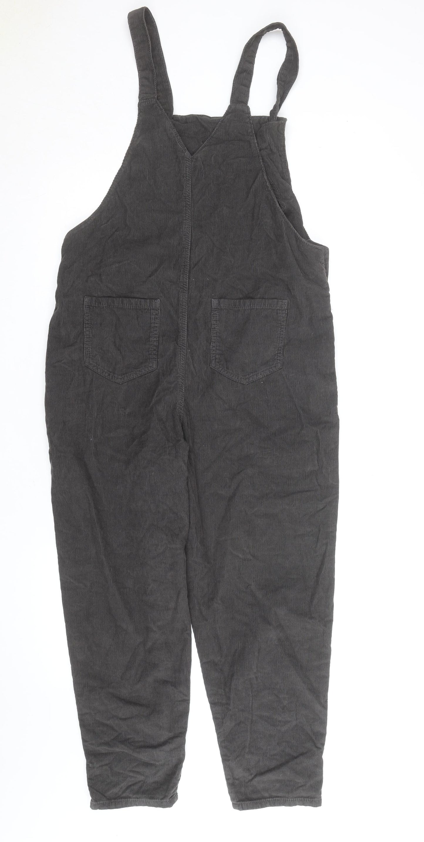 Next Boys Black Corduroy Dungarees 13 Years Adjustable Waist Casual