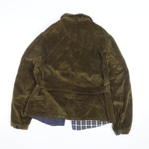 Gallego Desportes Men's Green Corduroy Lined Jacket Size L