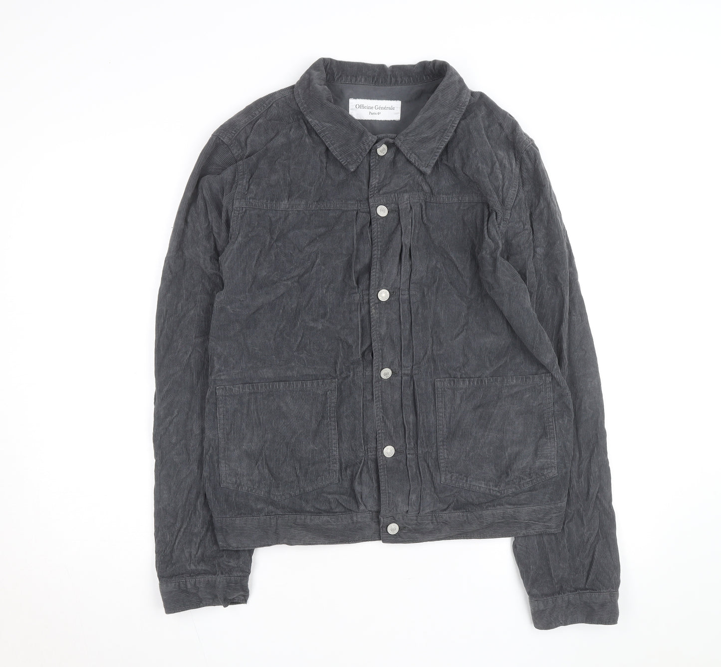 Officine Générale Men Grey Corduroy L Basic Jacket