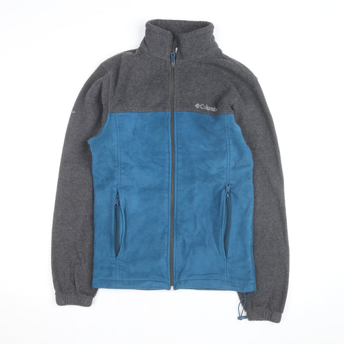 Columbia Men's Blue Grey Fleece Full Zip Active Jacket Size S