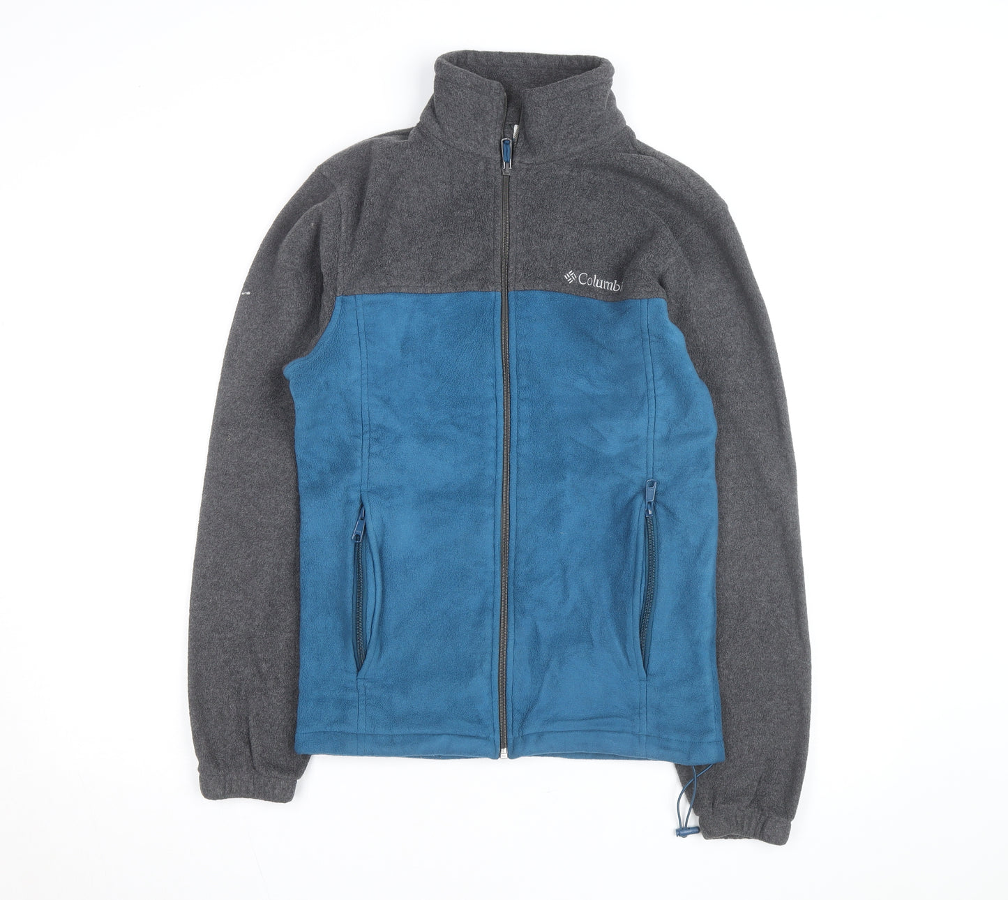 Columbia Men's Blue Grey Fleece Full Zip Active Jacket Size S