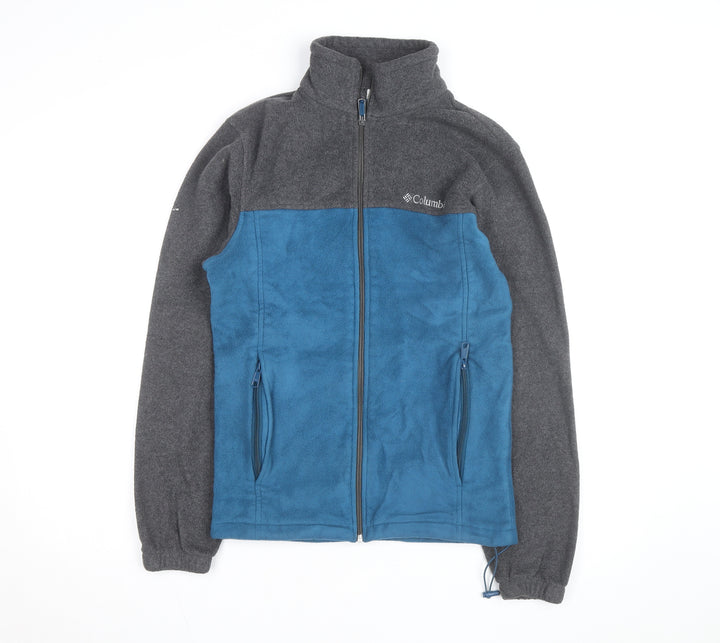 Columbia Men's Blue Grey Fleece Full Zip Active Jacket Size S