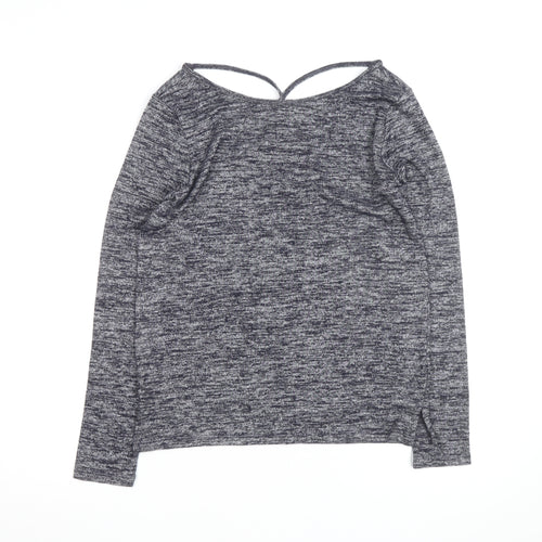 GAP Women’s Grey Long Sleeve Scoop Neck Jersey Top XS