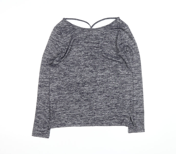 GAP Women’s Grey Long Sleeve Scoop Neck Jersey Top XS