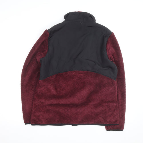 FILA Sport Men's Red Faux Fur Fleece Full Zip Active Jacket L