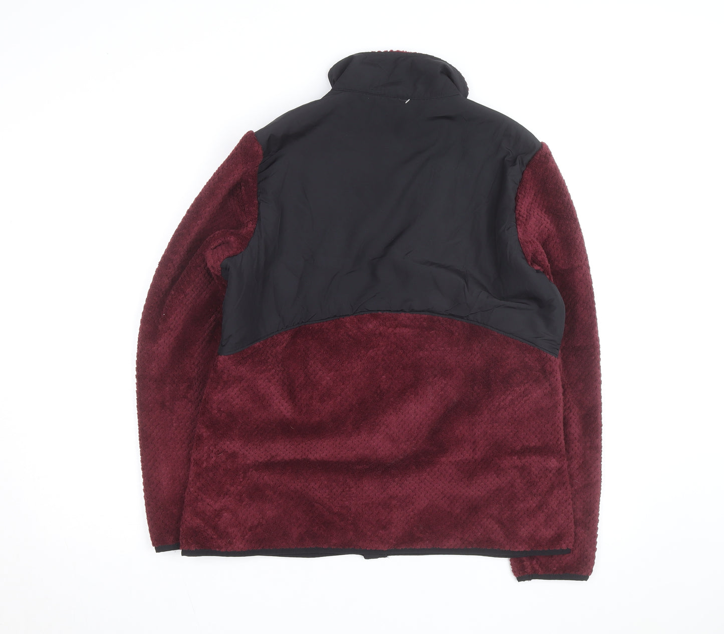 FILA Sport Men's Red Faux Fur Fleece Full Zip Active Jacket L