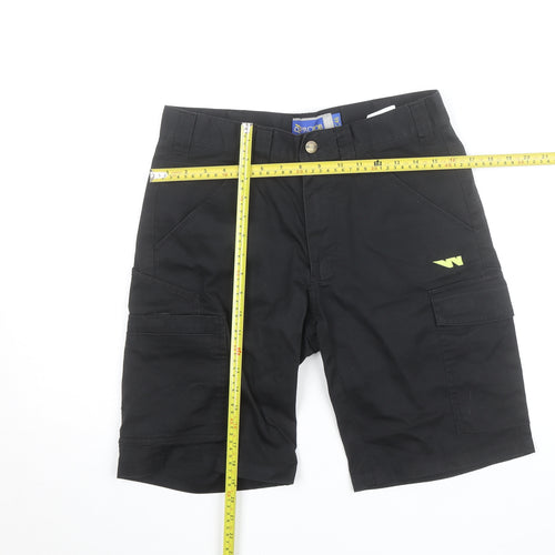 Projob Men's Black Cargo Work Shorts Size M 33in Waist