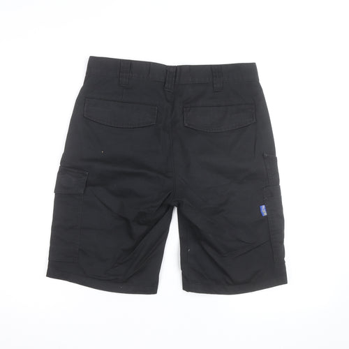 Projob Men's Black Cargo Work Shorts Size M 33in Waist