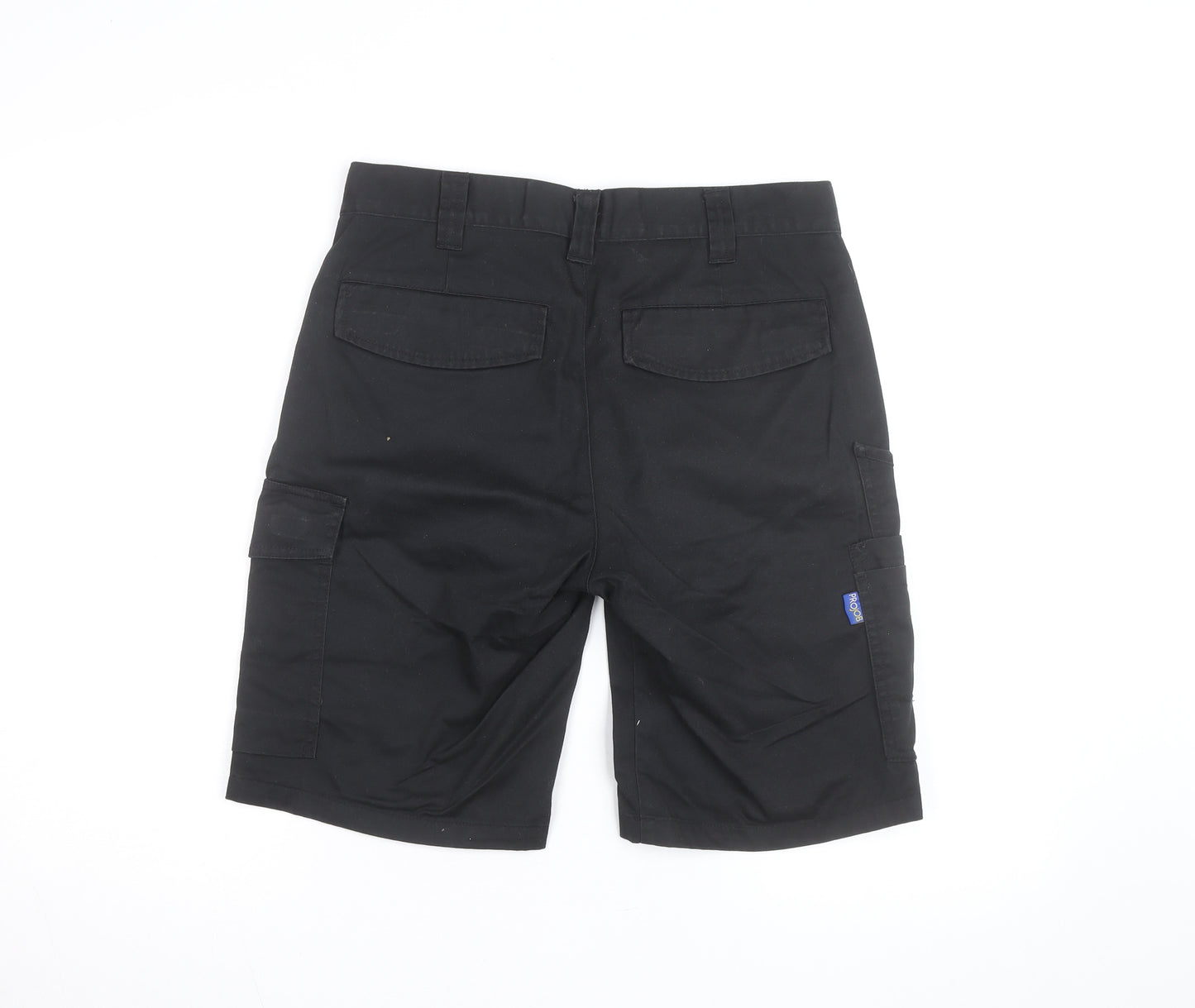 Projob Men's Black Cargo Work Shorts Size M 33in Waist