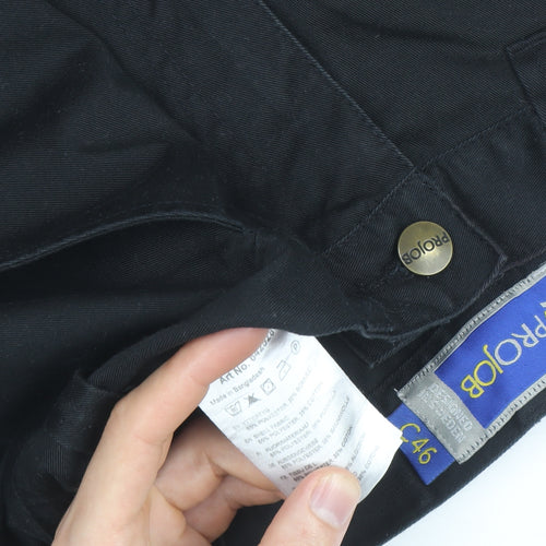 Projob Men's Black Cargo Work Shorts Size M 33in Waist
