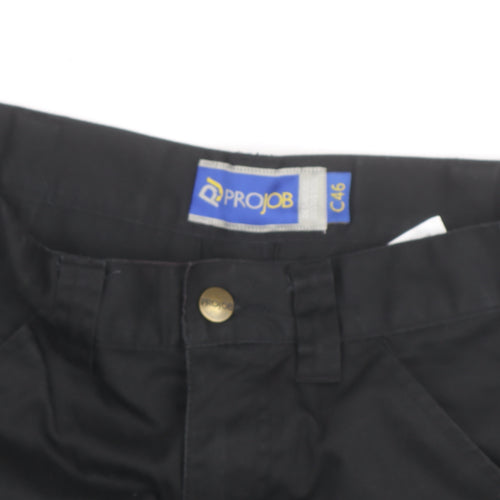 Projob Men's Black Cargo Work Shorts Size M 33in Waist
