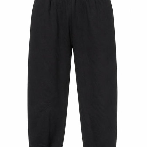 BoohooMAN Men's Black Jogger Sweatpants L Regular Fit Fleece Activewear