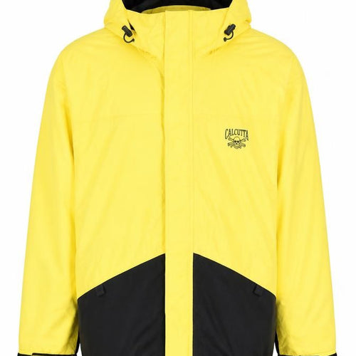 Calcutta Apparel Mens Yellow Hooded Waterproof Parka Jacket XL