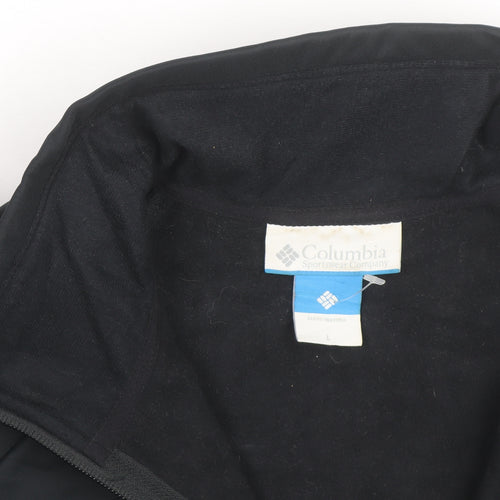 Columbia Men's Black L Soft Shell Activewear Jacket Windproof