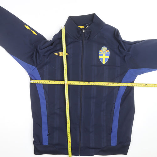 Umbro Men's Navy Blue Sweden Track Jacket XL Full Zip Windbreaker