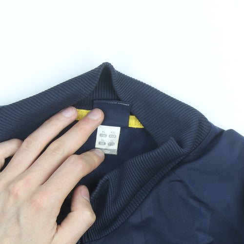 Umbro Men's Navy Blue Sweden Track Jacket XL Full Zip Windbreaker