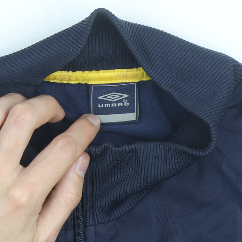 Umbro Men's Navy Blue Sweden Track Jacket XL Full Zip Windbreaker