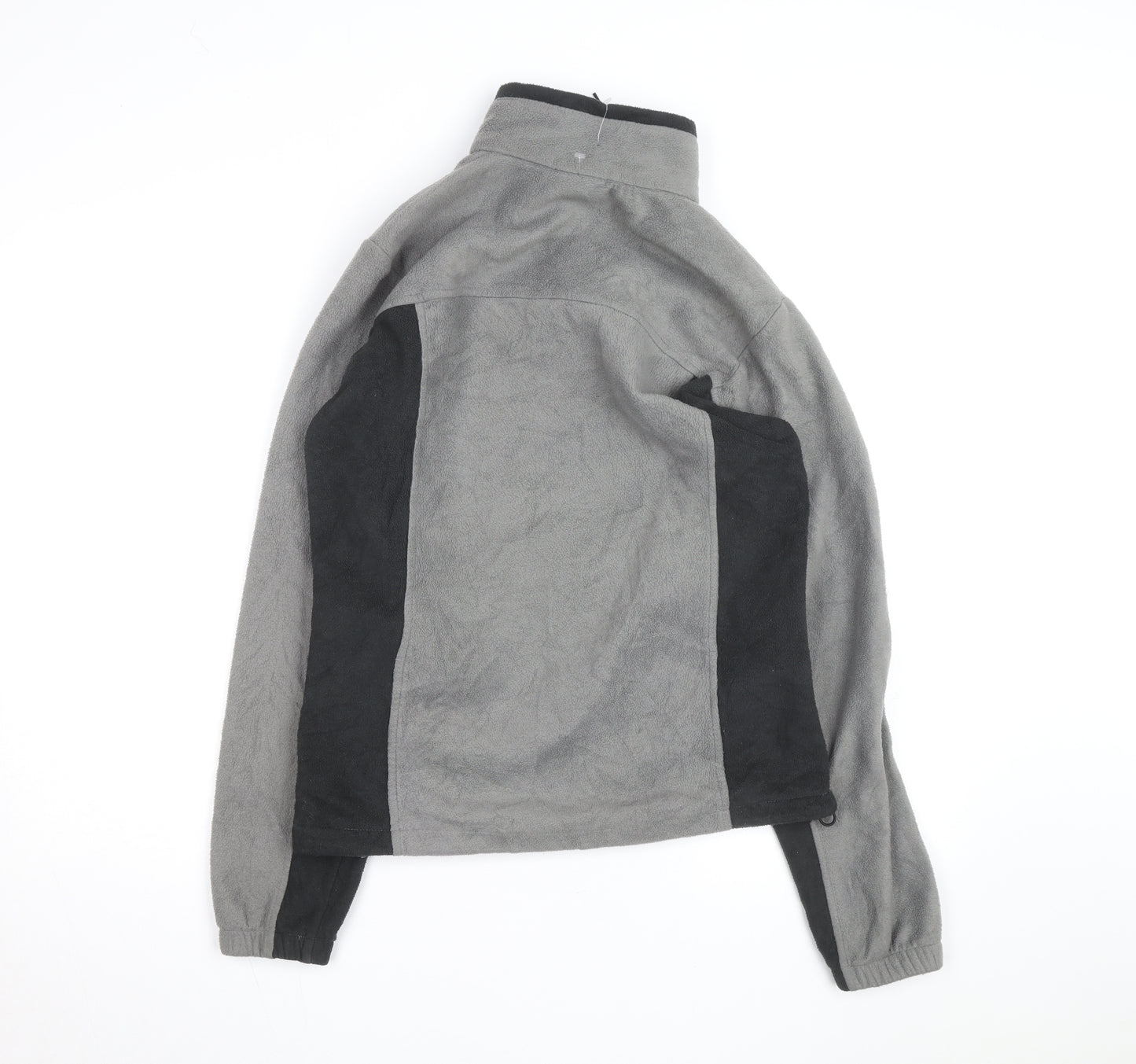 Columbia Men's Grey & Black Fleece Windbreaker Jacket Size S