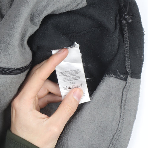Columbia Men's Grey & Black Fleece Windbreaker Jacket Size S