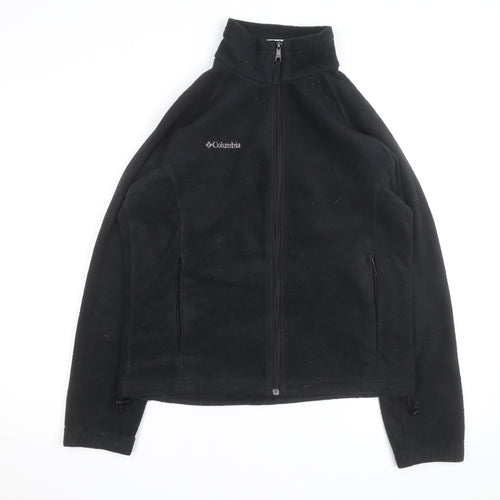 Columbia Women's Black Fleece Full Zip Mid-Length Active Jacket M