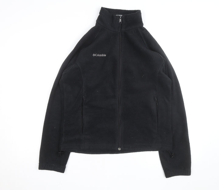Columbia Women's Black Fleece Full Zip Mid-Length Active Jacket M