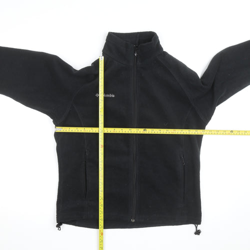 Columbia Women's Black Fleece Full Zip Mid-Length Active Jacket M