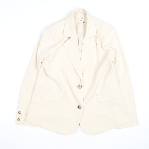 The Frolic Women’s Ivory Single-Breasted Blazer UK 8