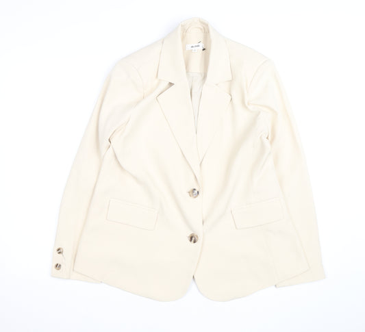 The Frolic Women’s Ivory Single-Breasted Blazer UK 8