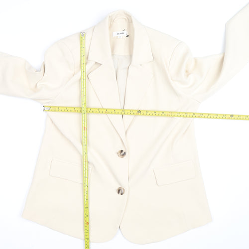 The Frolic Women’s Ivory Single-Breasted Blazer UK 8
