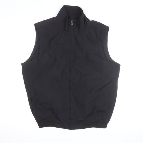 IZOD Men's Black Medium Full Zip Softshell Bodywarmer Waistcoat