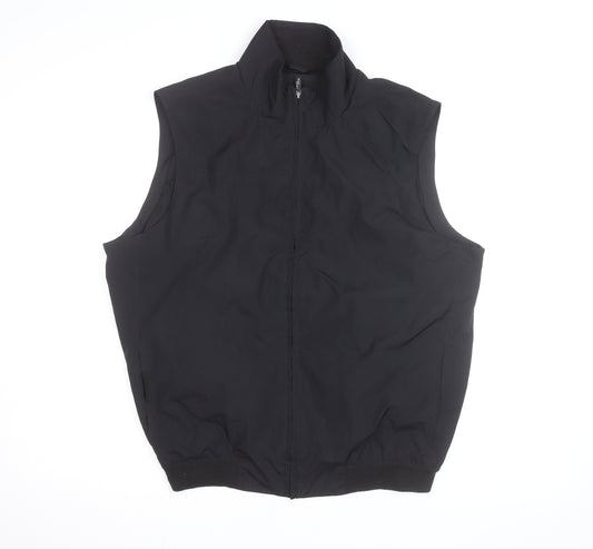 IZOD Men's Black Medium Full Zip Softshell Bodywarmer Waistcoat