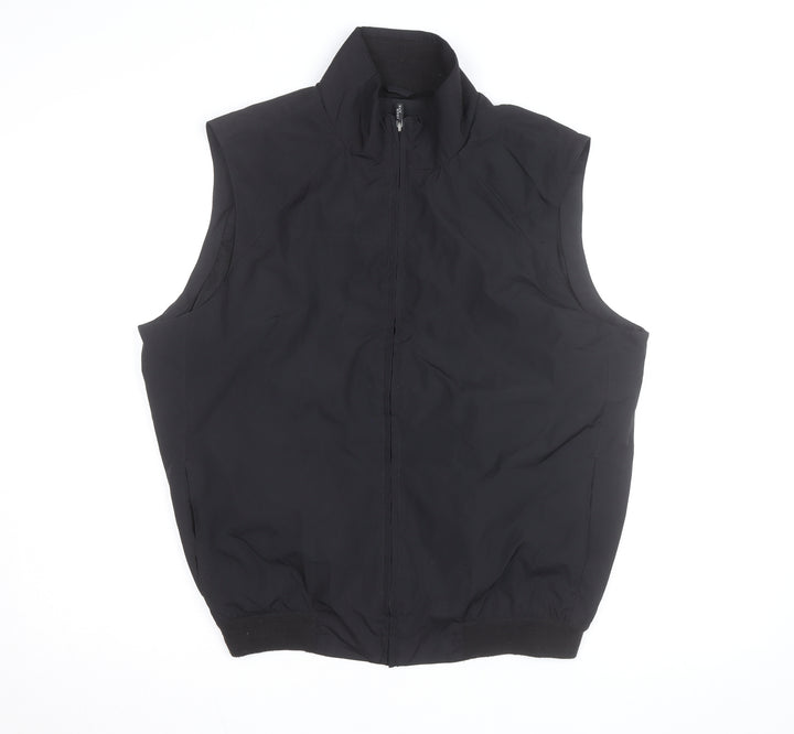 IZOD Men's Black Medium Full Zip Softshell Bodywarmer Waistcoat