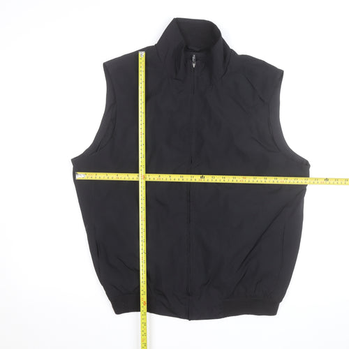 IZOD Men's Black Medium Full Zip Softshell Bodywarmer Waistcoat
