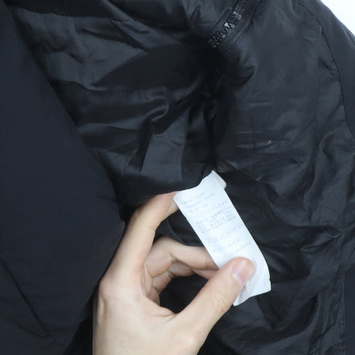 Adidas Womens Black Long Hooded Puffer Coat XL Winter Jacket