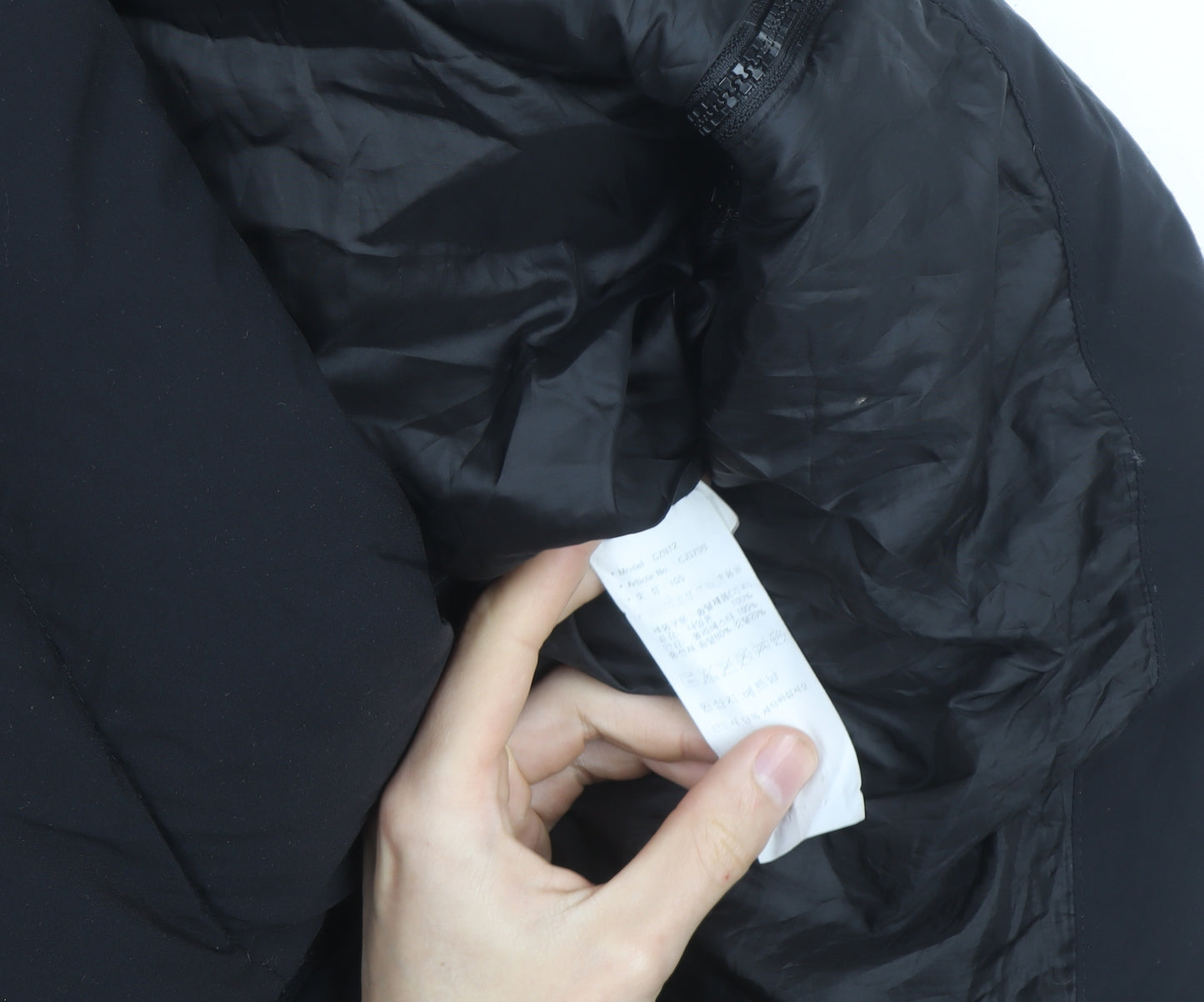 Adidas Womens Black Long Hooded Puffer Coat XL Winter Jacket