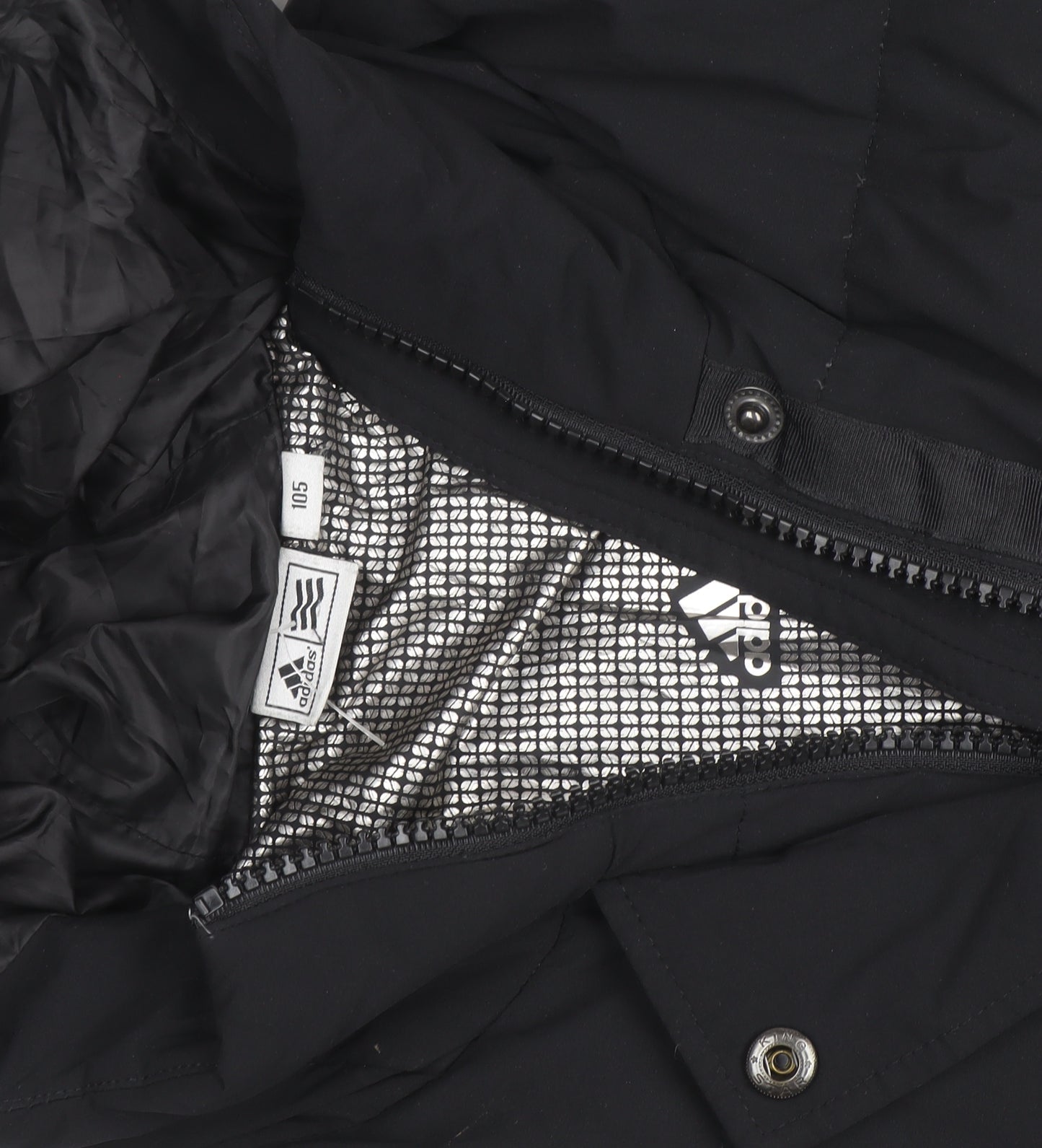 Adidas Womens Black Long Hooded Puffer Coat XL Winter Jacket