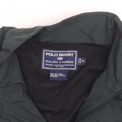 Ralph Lauren Polo Sport Men's Green XL Windbreaker Nylon Jacket