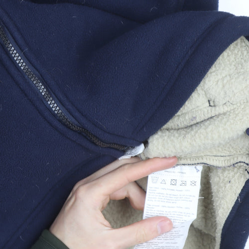 Regatta Men's Blue Fleece Basic Jacket 2XL Warm Lined Outdoor