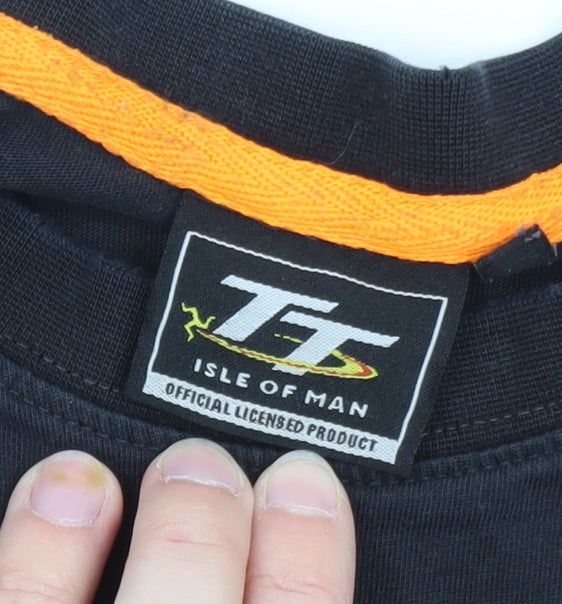 TT Isle of Man 2020 Men's Black L Graphic Motorcycle T-Shirt